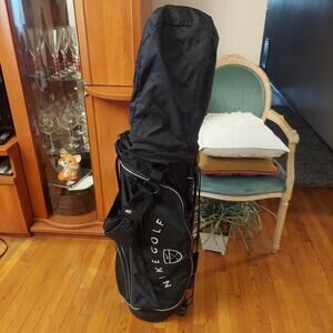 Nike Golf 4 Divide 37" Stand Bag w Izzo Dual Padded Carrying Straps & Rain Cover